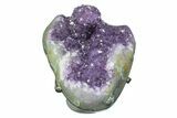 Amethyst Geode Section on Metal Stand - Purple Crystals #171820-2